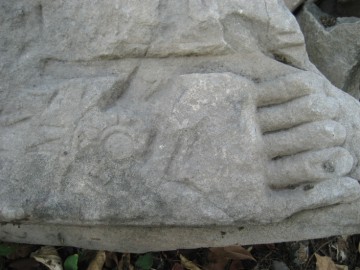 Fragment of a Buddha statue