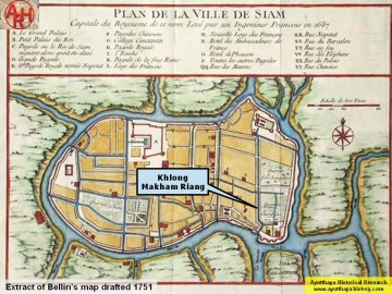 Detail of Bellin's map - 1751