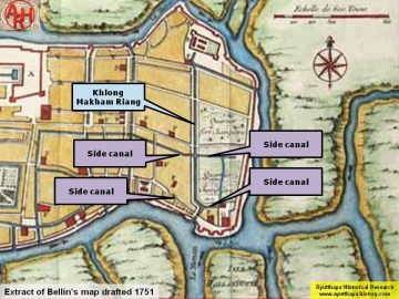 Detail of Bellin's map - 1751