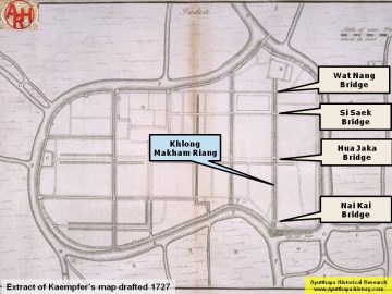 Detail of Kaempfer's map - 1727