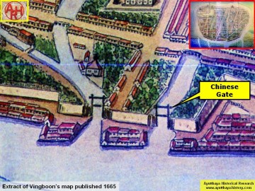 The Chinese Gate on Vingboon's map