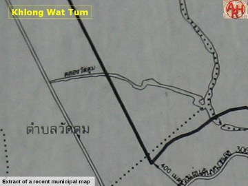 Khlong Wat Tum on a municipal map