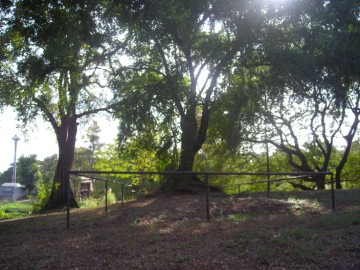 View of the old kiln site