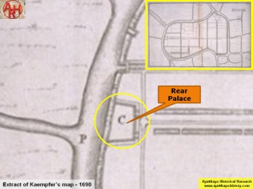 The Rear Palace on Kaempfer's map