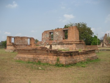 The brick ruins of the royal residence