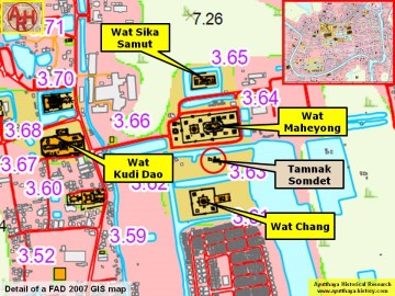 Detail of a 2007 Fine Arts Department GIS map