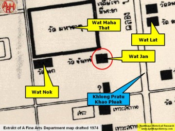 Detail of a 1974 Fine Arts Department map