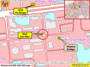 Detail of a 2007 Fine Arts Department GIS map