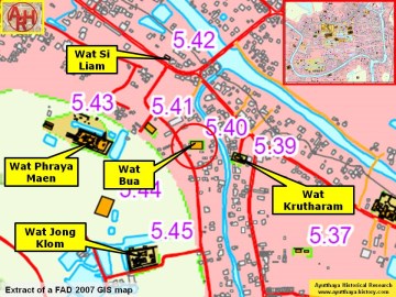 Detail of a 2007 Fine Arts Department GIS map