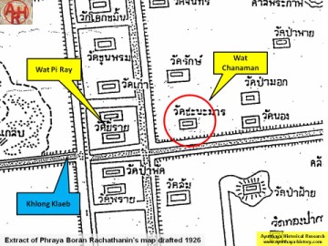 Extract of Phraya Boran Rachathanin's map - Anno 1926