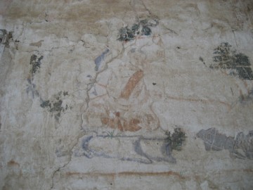 Mural painting on the outside wall