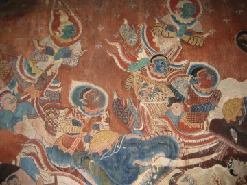 Mural painting inside the ubosot