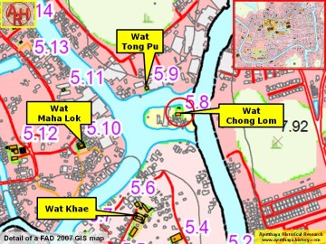 Detail of a 2007 Fine Arts Department GIS map