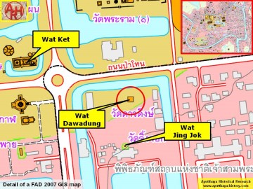 Detail of a 2007 Fine Arts Department GIS map