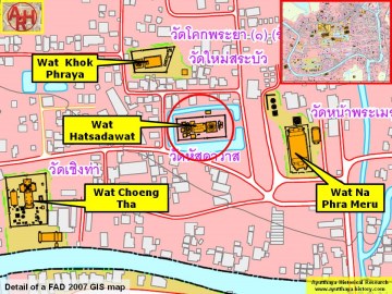 Detail of a 2007 Fine Arts Department GIS map