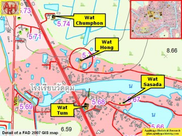 Detail of a 2007 Fine Arts Department GIS map