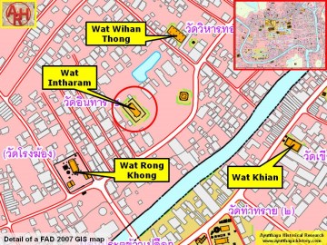 Detail of a 2007 Fine Arts Department GIS map