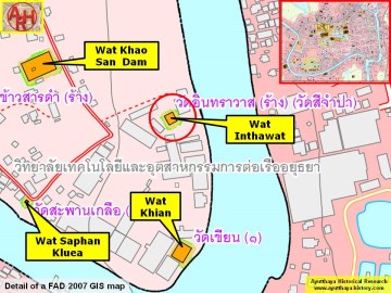 Detail of a 2007 Fine Arts Department GIS map