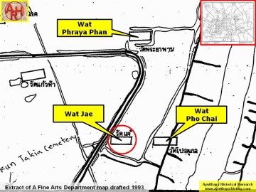 Extract of a 1993 Fine Arts Department map