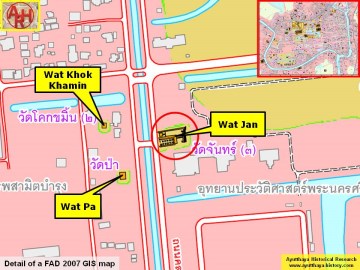 Detail of a 2007 Fine Arts Department GIS map