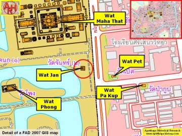 Detail of a 2007 Fine Arts Department GIS map