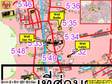 Detail of a 2007 Fine Arts Department GIS map