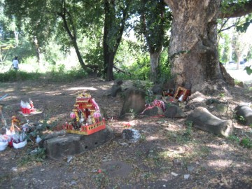 View of the former location of Wat Jin