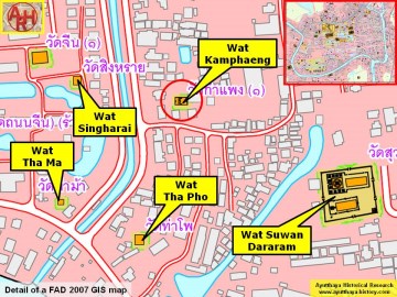 Detail of a 2007 Fine Arts Department GIS map