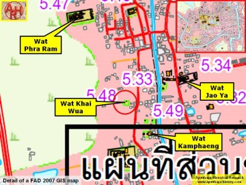 Detail of a 2007 Fine Arts Department GIS map