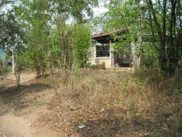View of the brick mound