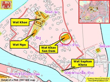 Detail of a 2007 Fine Arts Department GIS map