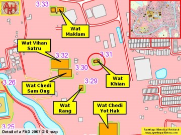 Detail of a 2007 Fine Arts Department GIS map
