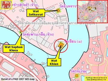 Detail of a 2007 Fine Arts Department GIS map