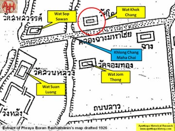 Detail of Phraya Boran Rachathanin's map - Anno 1926