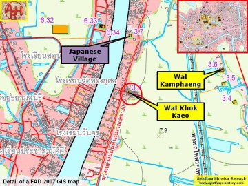 Detail of a 2007 Fine Arts Department GIS map