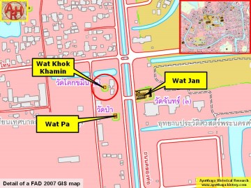 Detail of a 2007 Fine Arts Department GIS map
