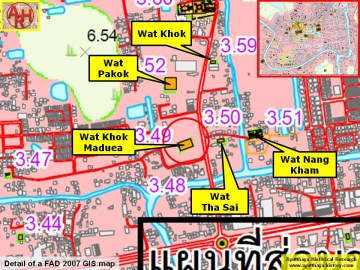 Detail of a 2007 Fine Arts Department GIS map