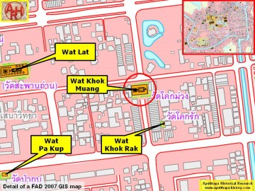 Detail of a 2007 Fine Arts Department GIS map