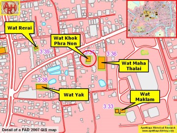 Detail of a 2007 Fine Arts Department GIS map