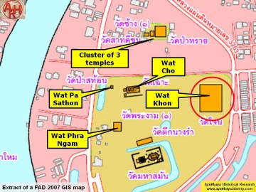 Detail of a 2007 Fine Arts Department GIS map