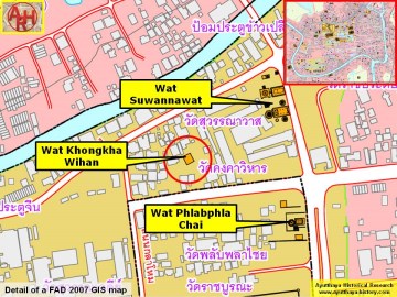 Detail of a 2007 Fine Arts Department GIS map