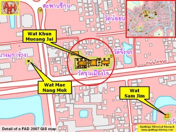 Detail of a 2007 Fine Arts Department GIS map