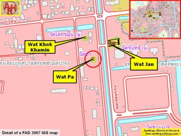 Detail of a 2007 Fine Arts Department GIS map