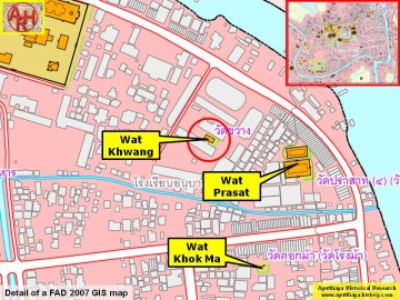Detail of a 2007 Fine Arts Department GIS map
