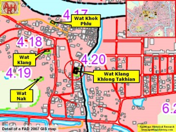 Detail of a 2007 Fine Arts Department GIS map
