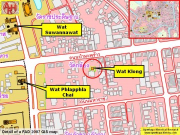 Detail of a 2007 Fine Arts Department GIS map