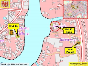 Detail of a 2007 Fine Arts Department GIS map