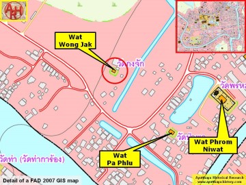 Detail of a 2007 Fine Arts Department GIS map