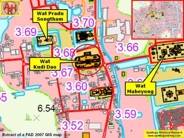 Detail of a 2007 Fine Arts Department GIS map