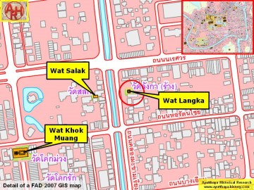 Detail of a 2007 Fine Arts Department GIS map